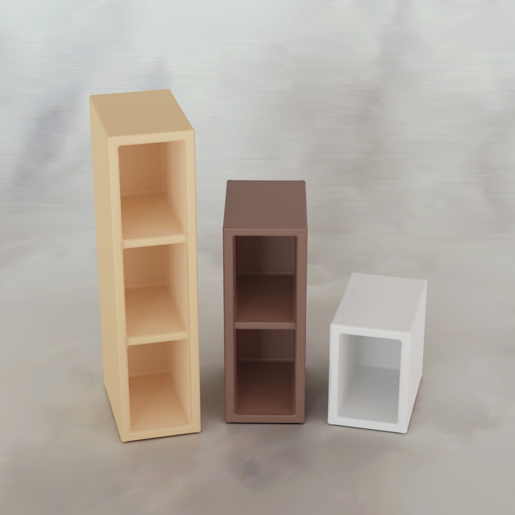 1/10スケール カラーボックス (スリムタイプ) ミニチュア用 3Dデータ