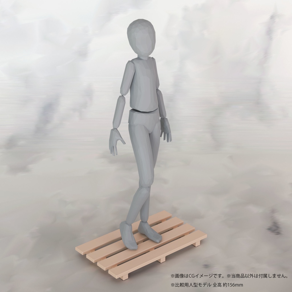 1/10スケール すのこ ミニチュア用 3Dデータ