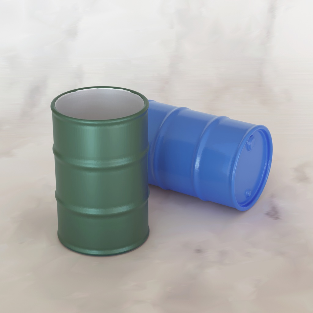 1/10スケール ドラム缶 ミニチュア用 3Dデータ