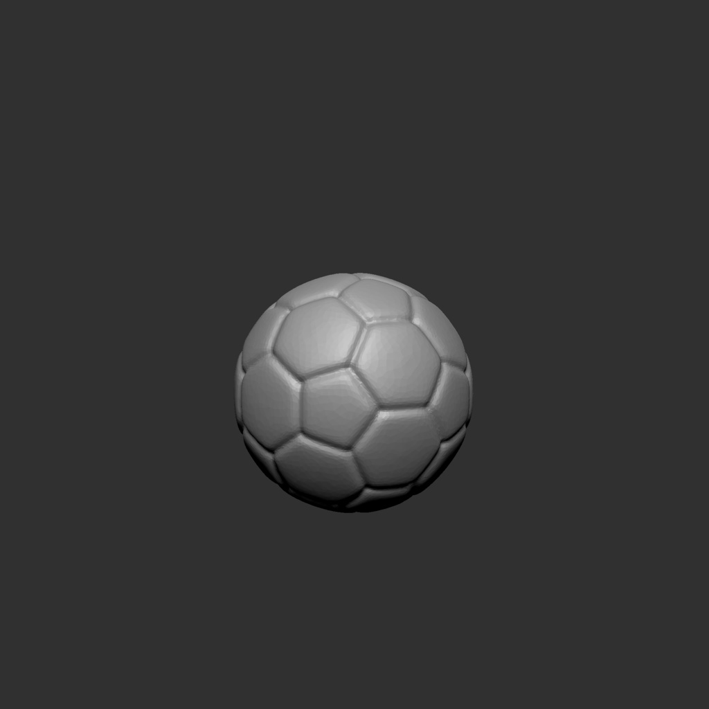 1/10スケール サッカーボール ミニチュア用 3Dデータ