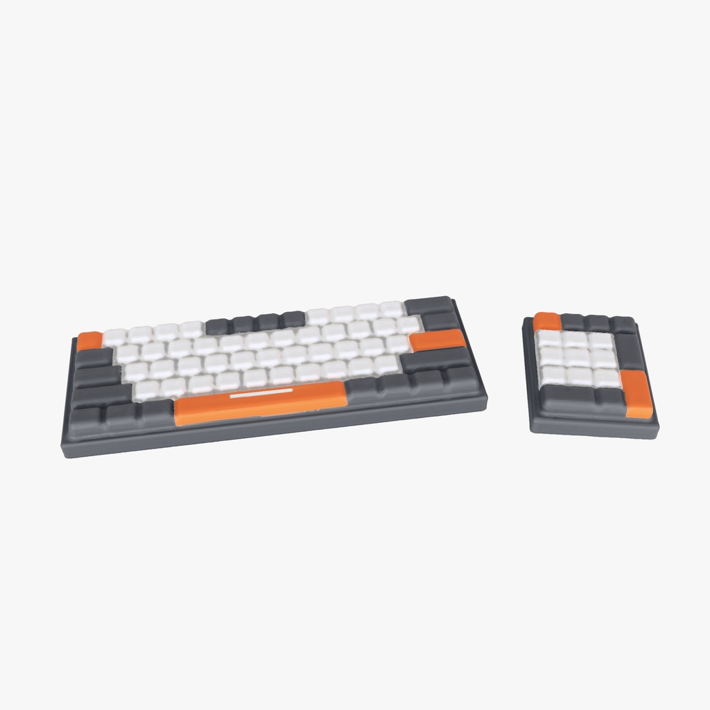 1/10スケール キーボード＋テンキーセット ミニチュア用 3Dデータ