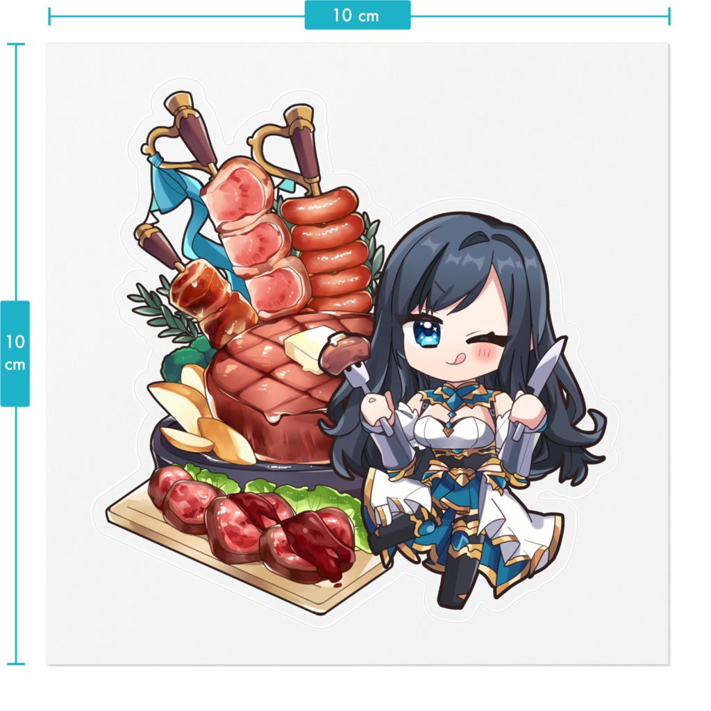 【LennaMarti】ステッカー(お肉)
