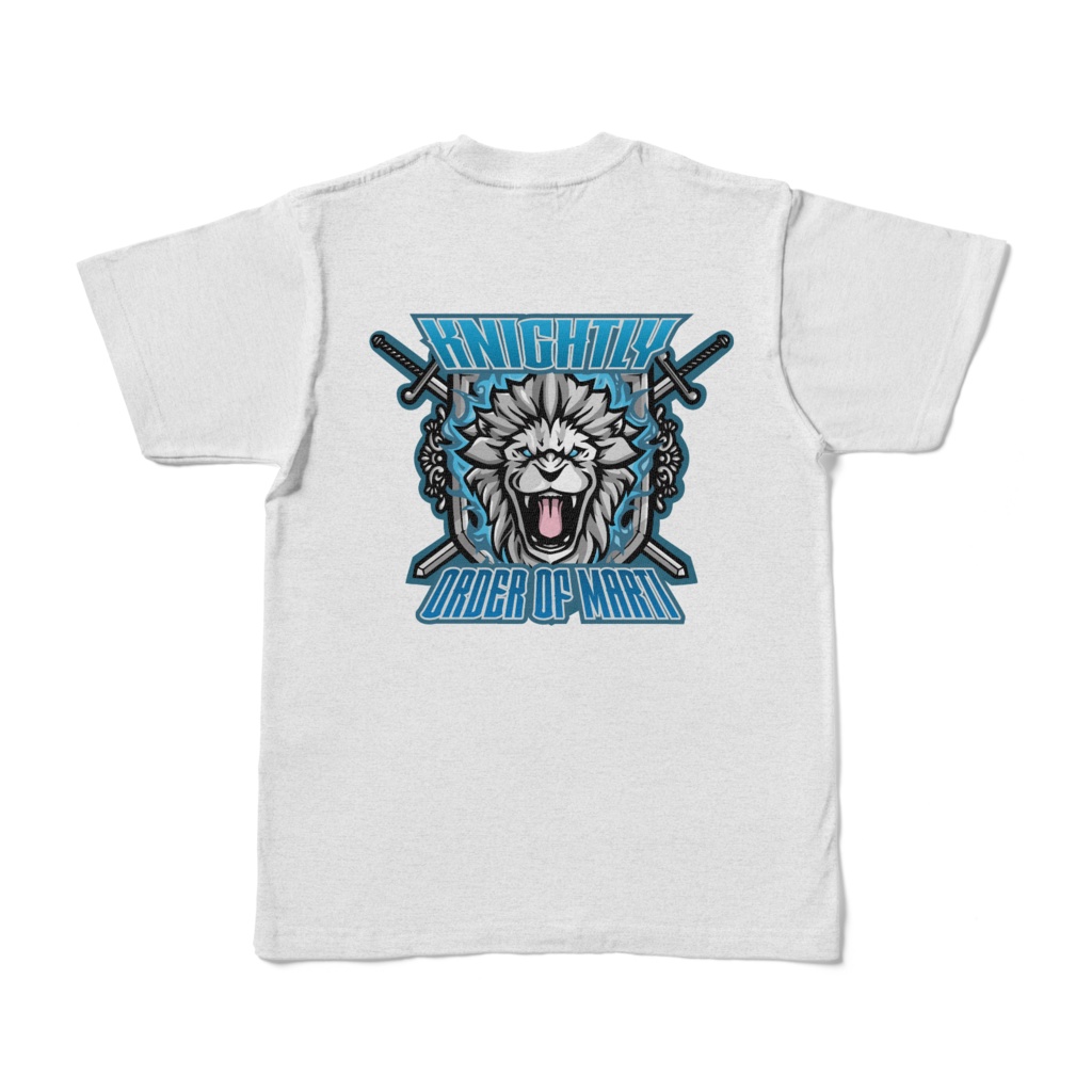 【まるてぃ騎士団】Tシャツ（アッシュ）背面プリント