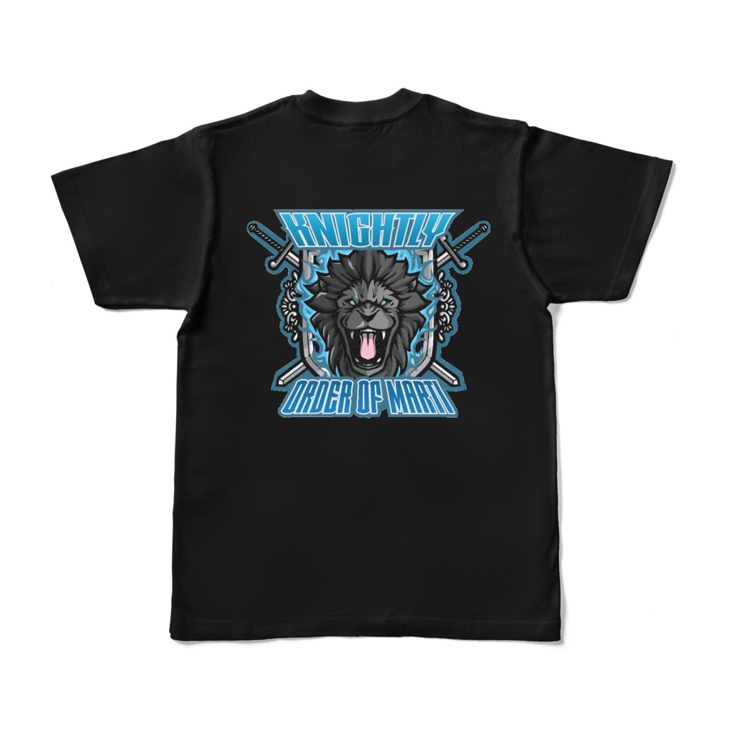 【まるてぃ騎士団】Tシャツ（ブラック）背面プリント