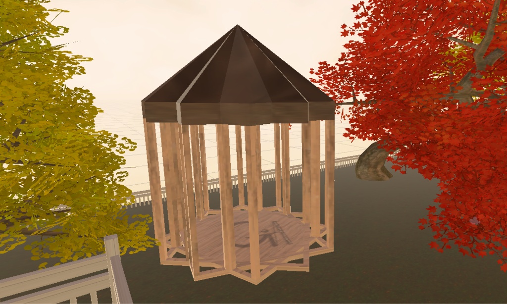 公園とかにありそうなテラス