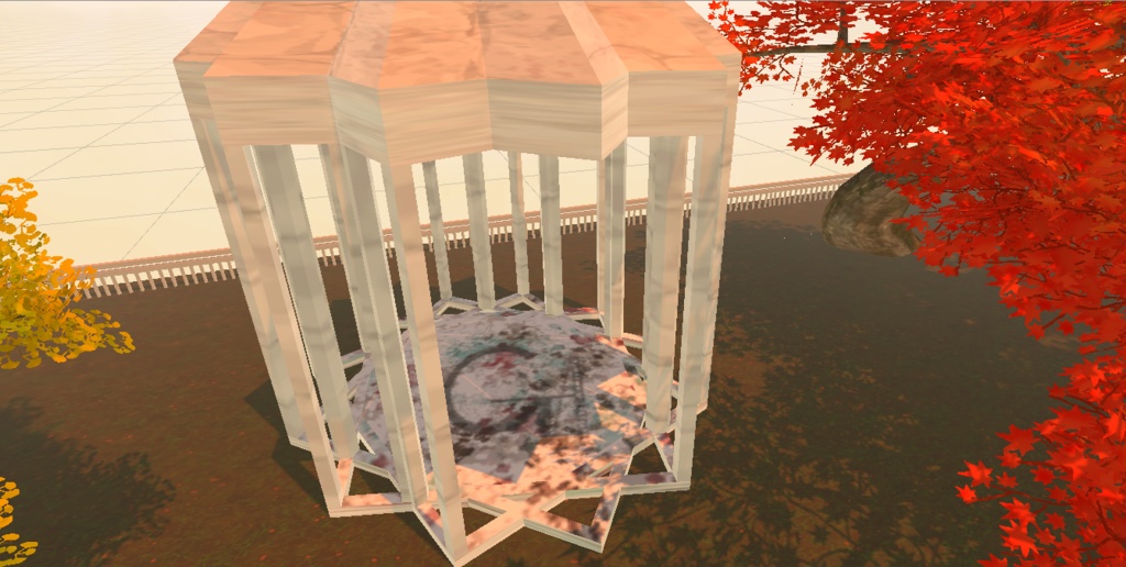 公園とかにありそうなテラス