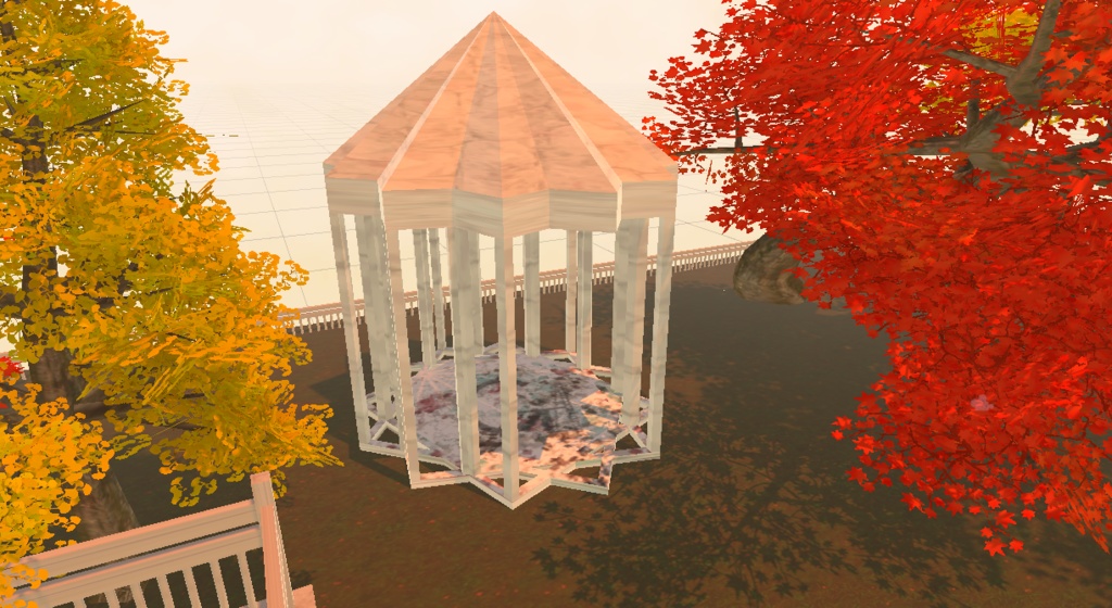 公園とかにありそうなテラス