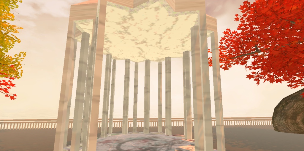 公園とかにありそうなテラス