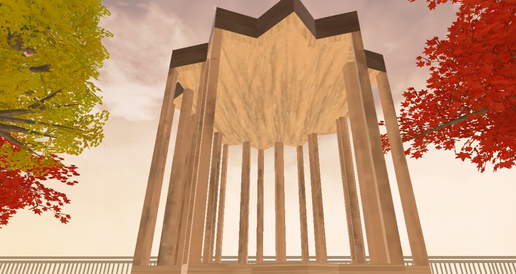 公園とかにありそうなテラス