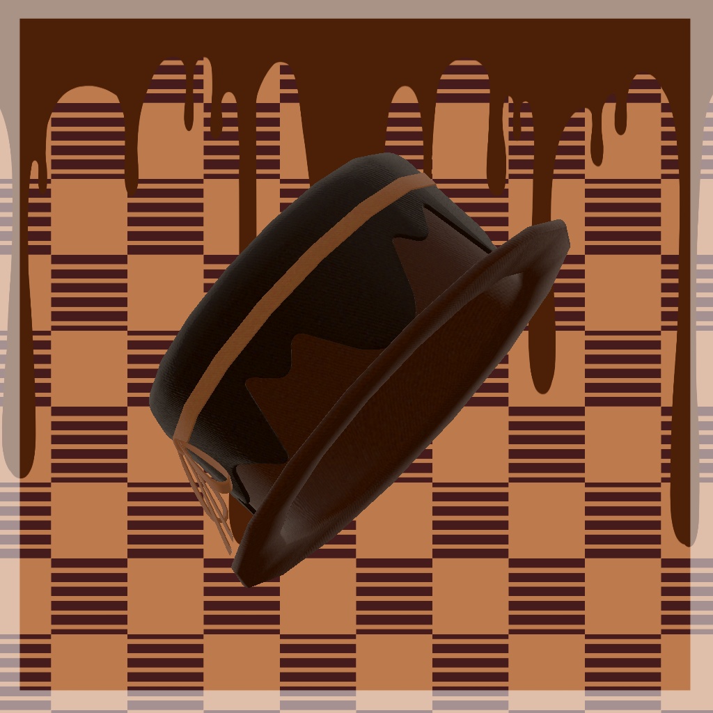 【VRC利用想定】チョコケーキハット