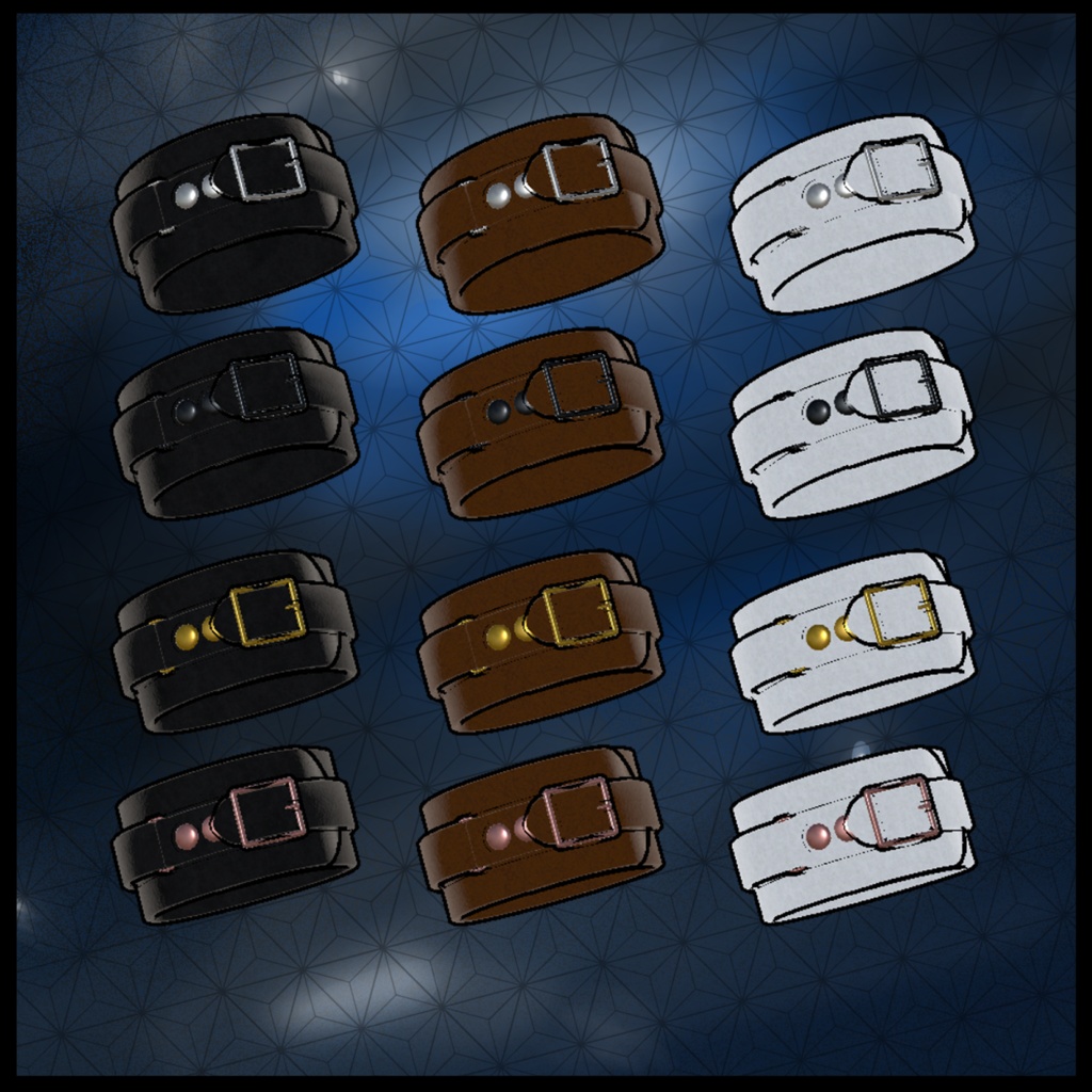 本革ブレスレット【水瀬対応】