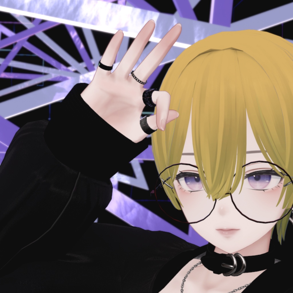 【VRC利用想定】Mens指輪セット【10点】