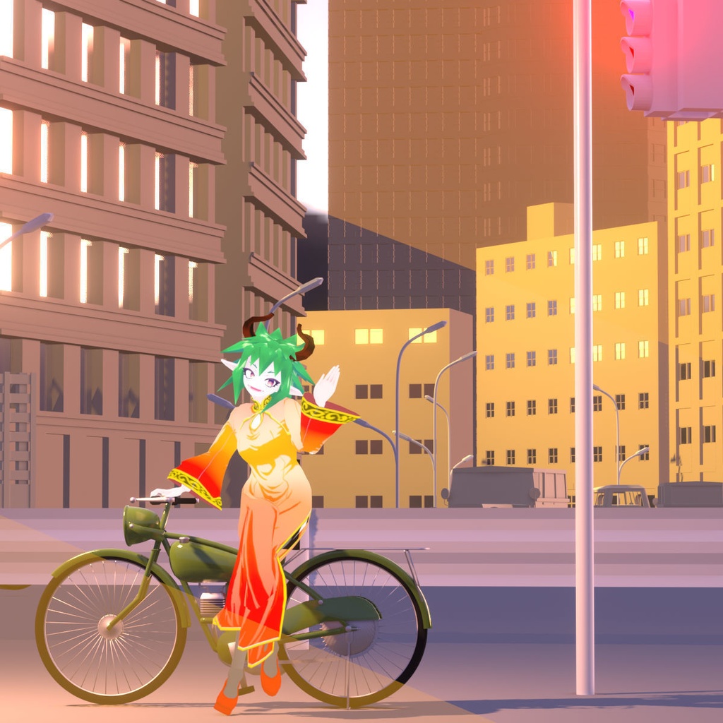 【VRM】ローストビーフドラゴン【3DCGアバター】 ver0.88