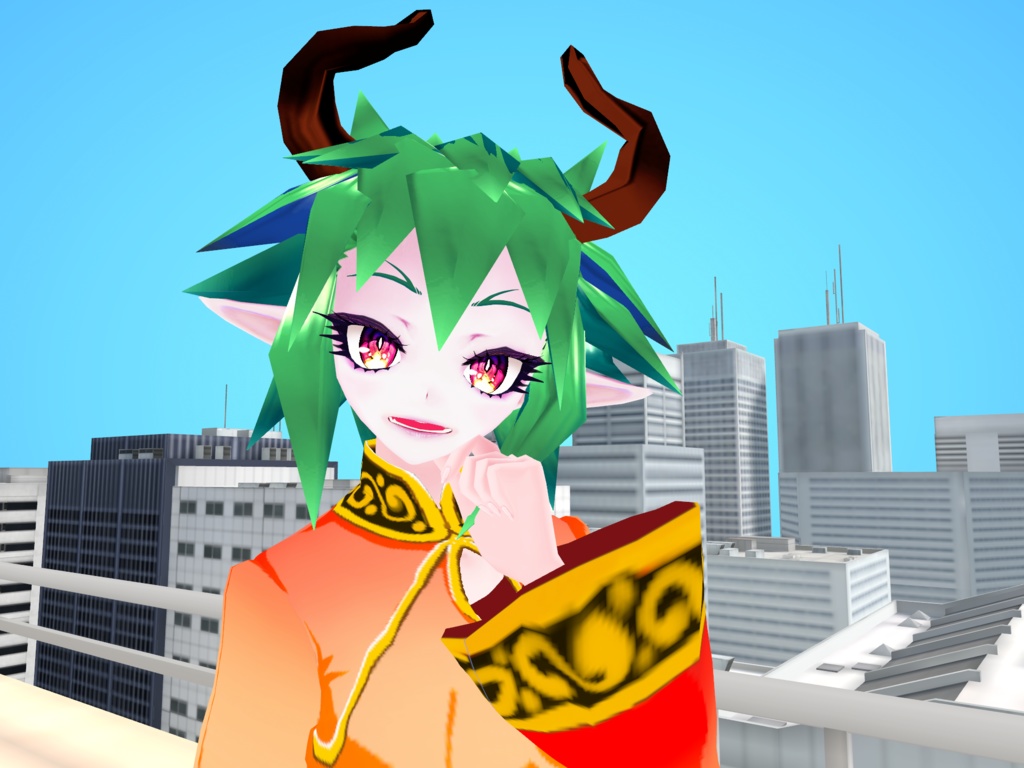 【VRM】ローストビーフドラゴン【3DCGアバター】 ver0.88