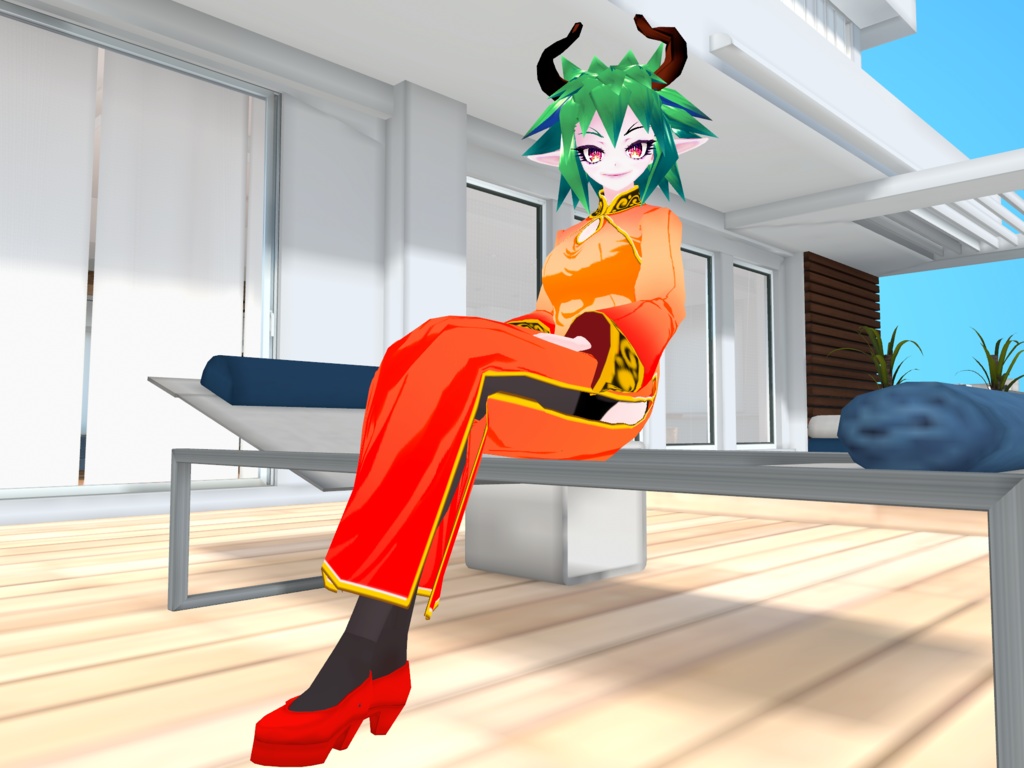 【VRM】ローストビーフドラゴン【3DCGアバター】 ver0.88