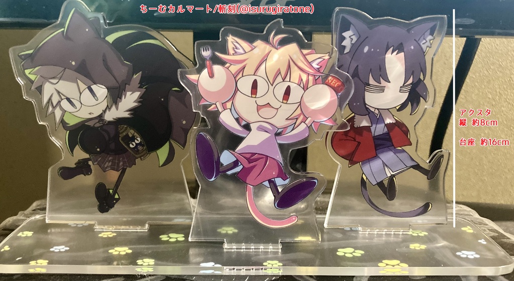 ネコまみれアクリルスタンド&缶バッジセット