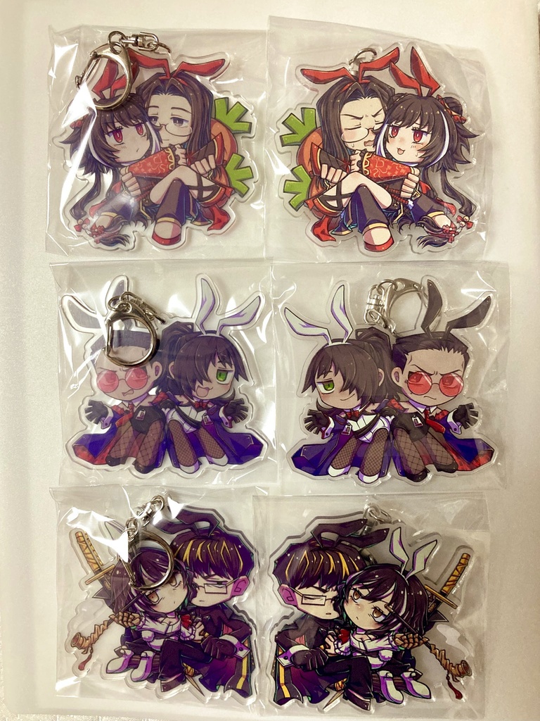 リンバスカンパニーNPC 両面印刷バニーペアアクリルキーホルダー