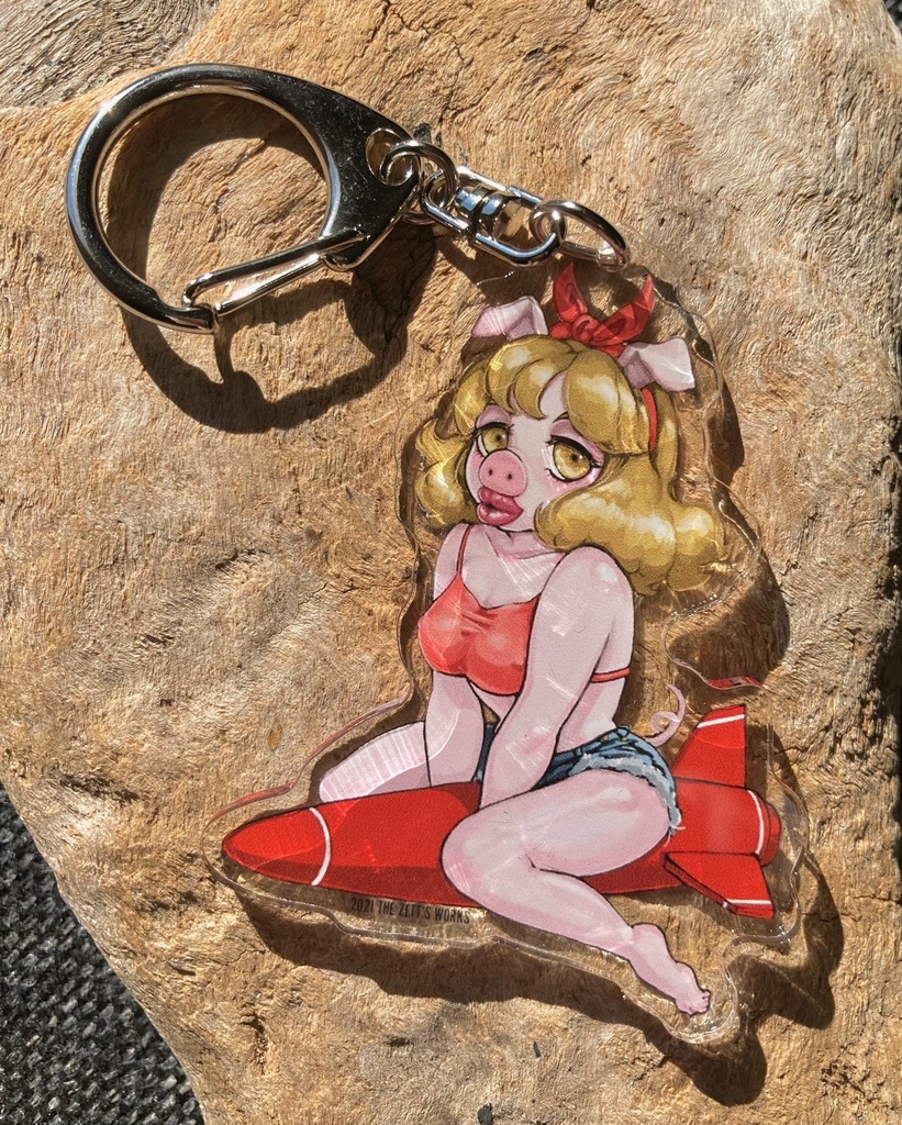 ピンナップガール　アクリルキーホルダー
