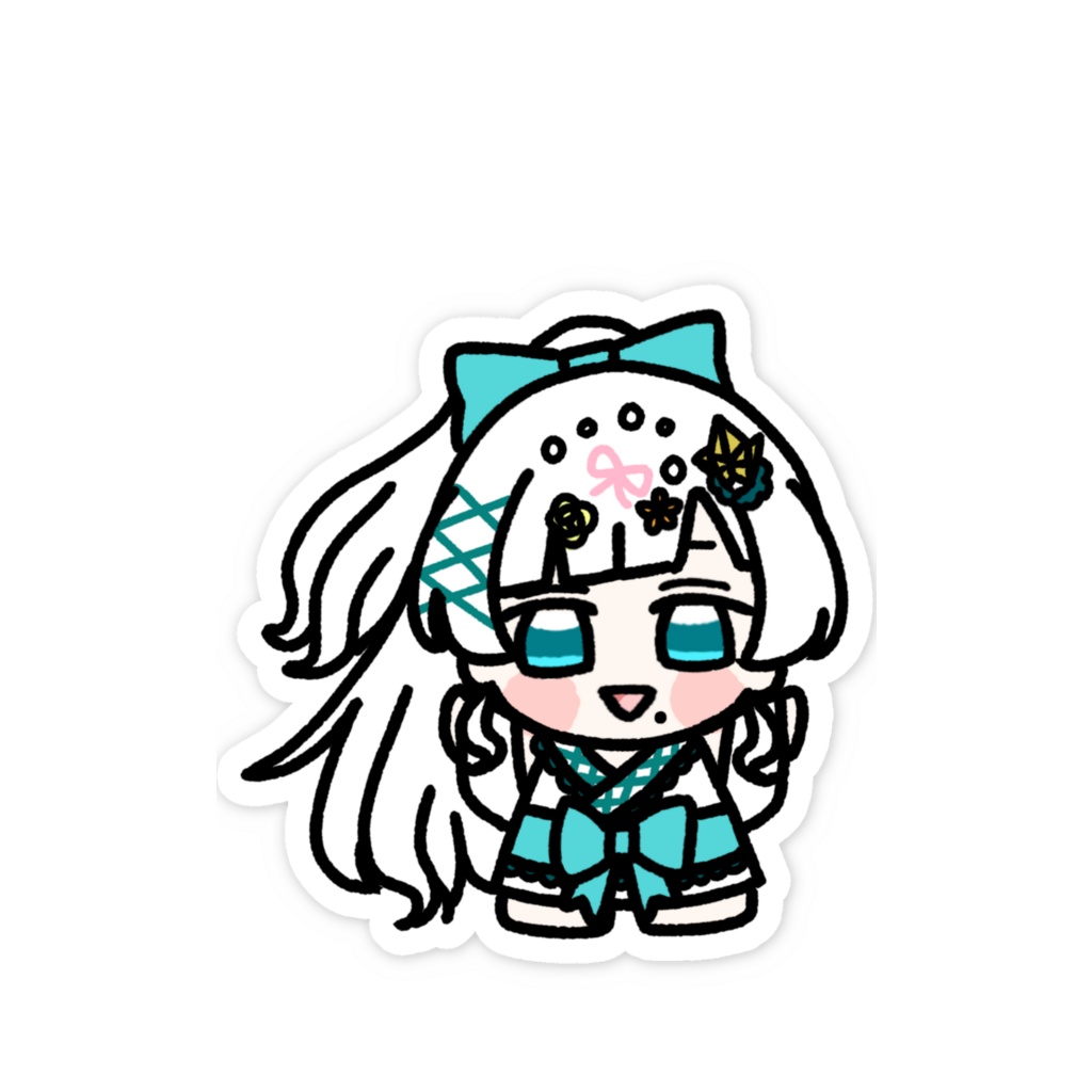 ちいこきぃ スマホステッカー