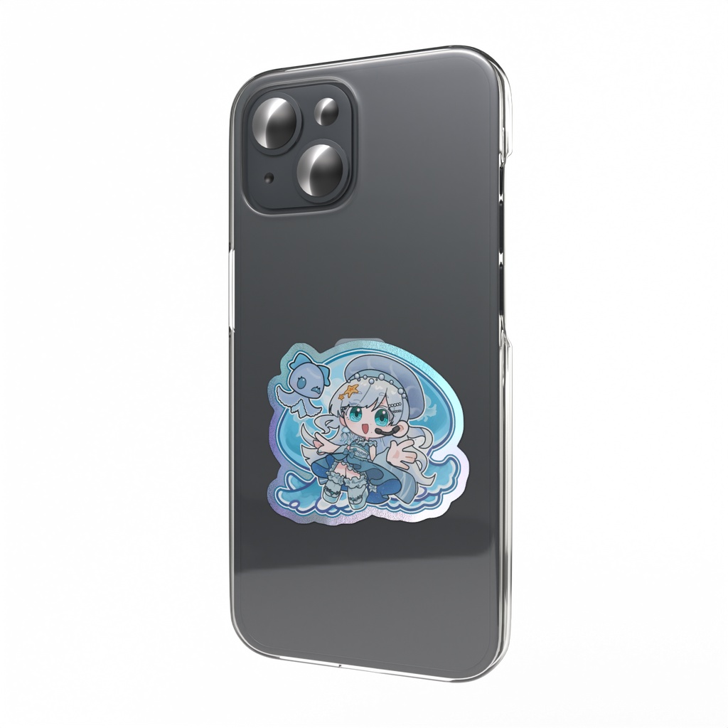 司馬ふぃむ様画 BCBデフォルメオーロラスマホステッカー