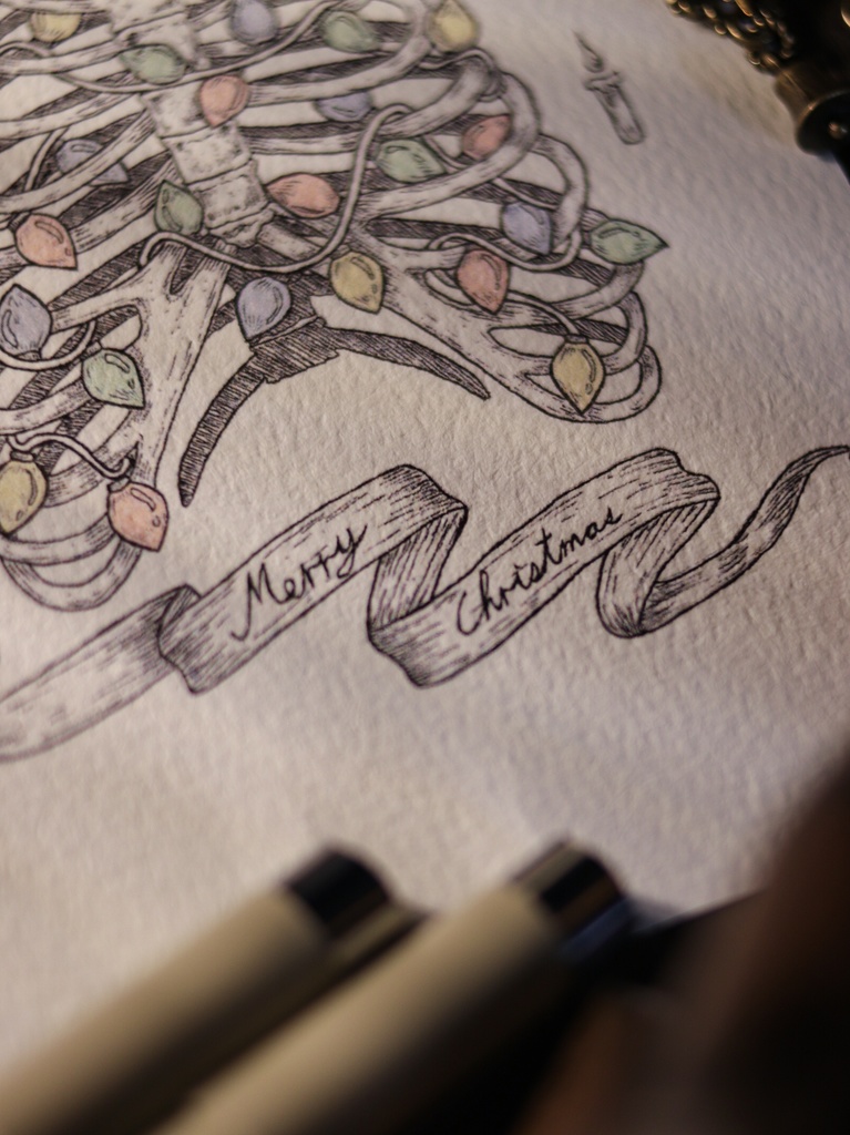 胸骨クリスマスツリー - 複製原画