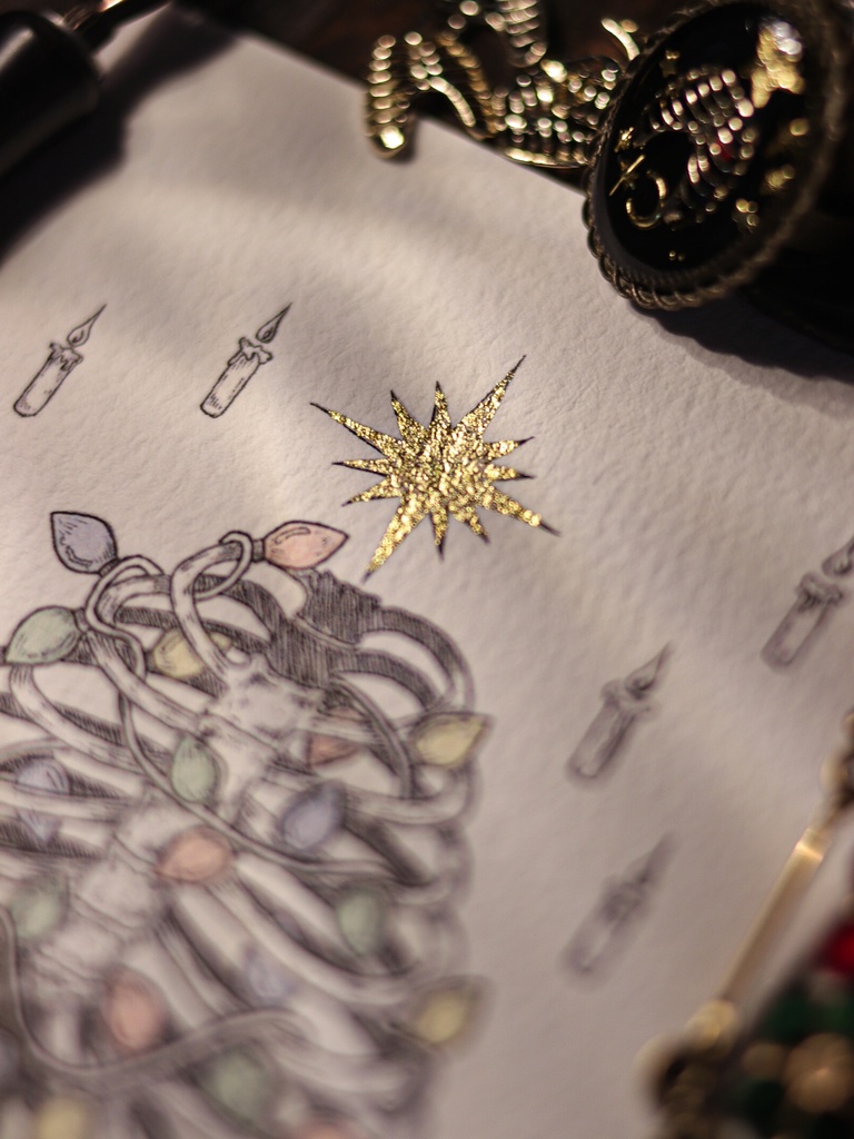 胸骨クリスマスツリー - 複製原画