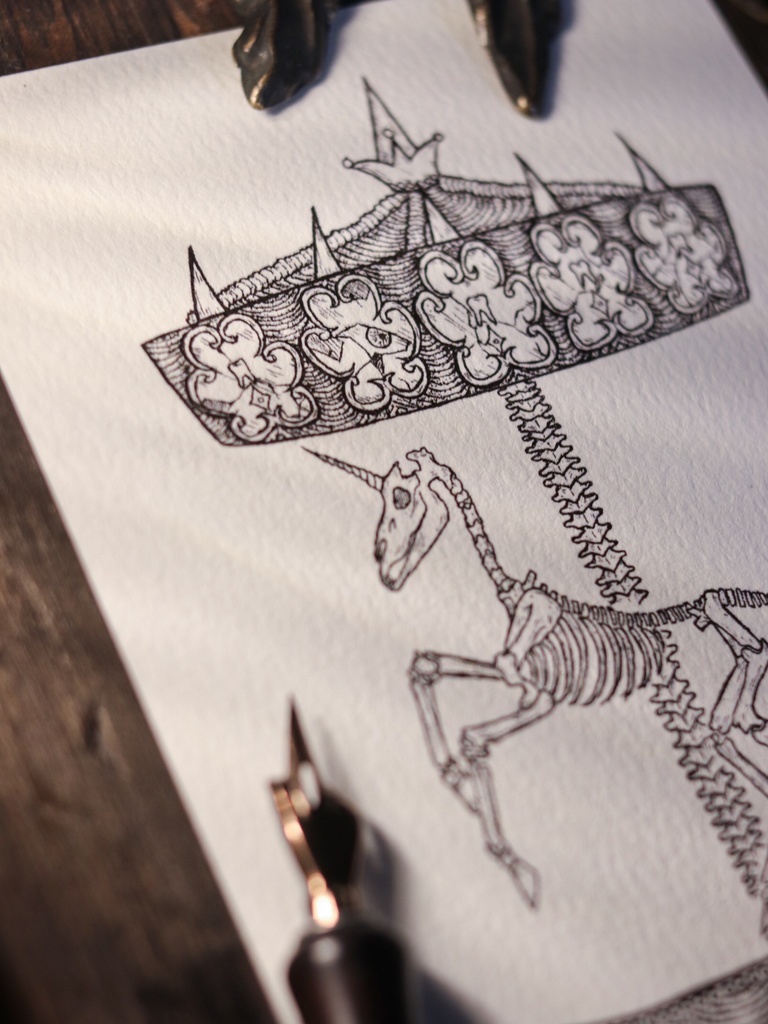 葉書 - がいこつ遊園地