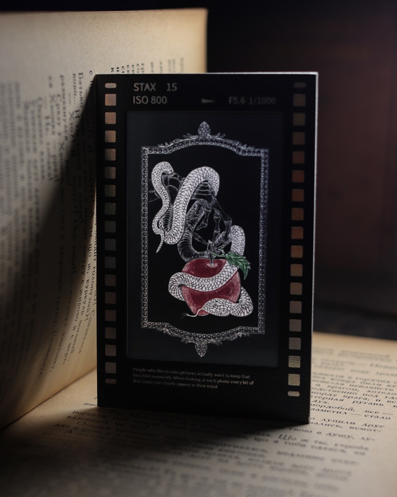 半透明のレーザーエッジ付き小型カード（カラーフィルム） - 楽園の白いヘビ 