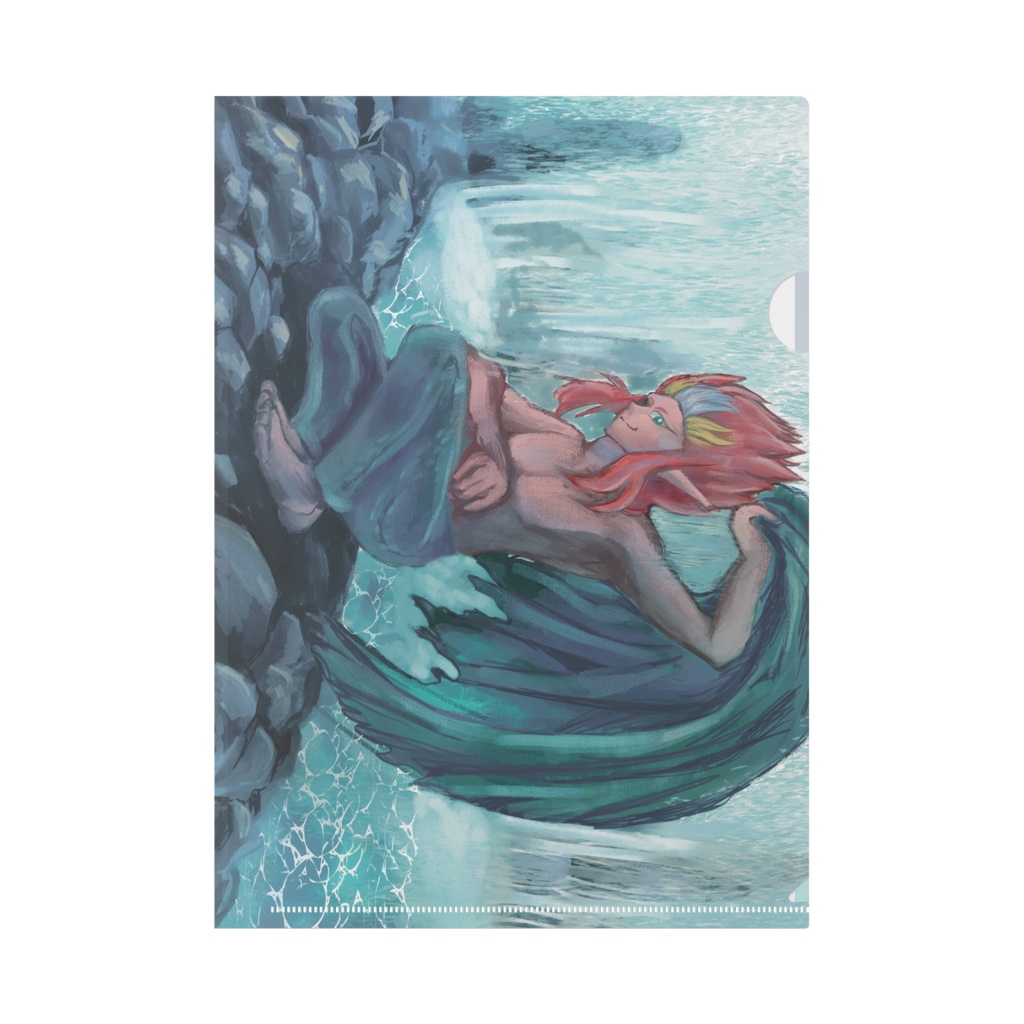 羅鬼伝クリアファイル　水浴び