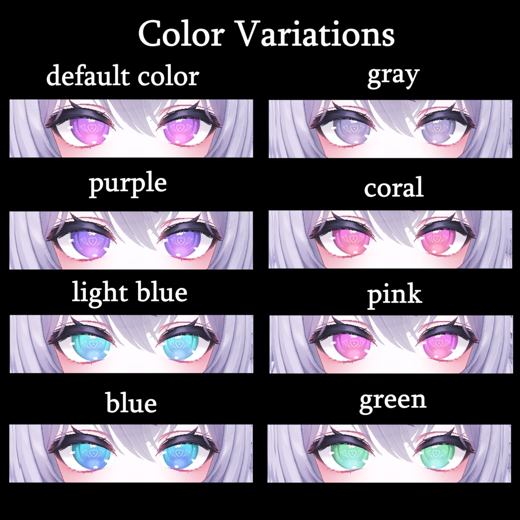 【8アバター対応】Simple little Devil eye texture ♥【小悪魔アイテクスチャ】