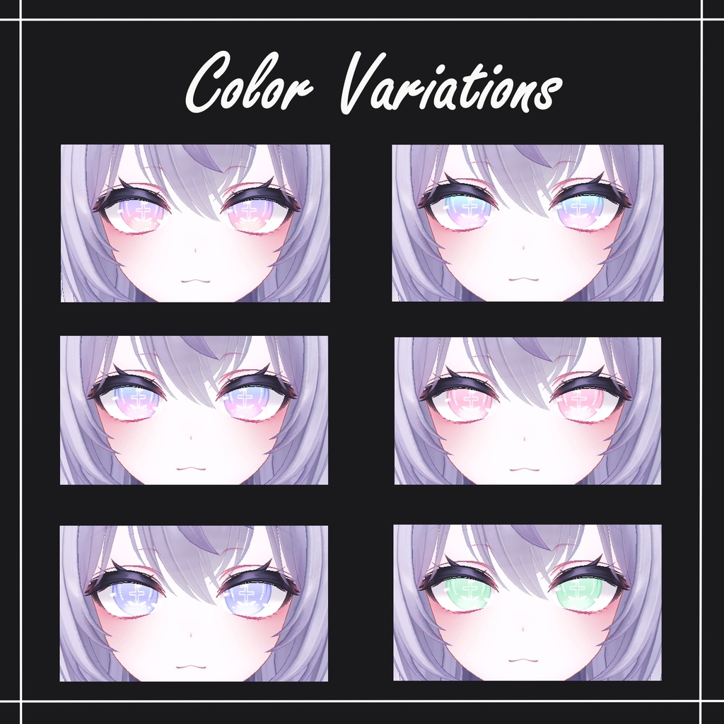Nurse Cross eye texture【9アバター対応】