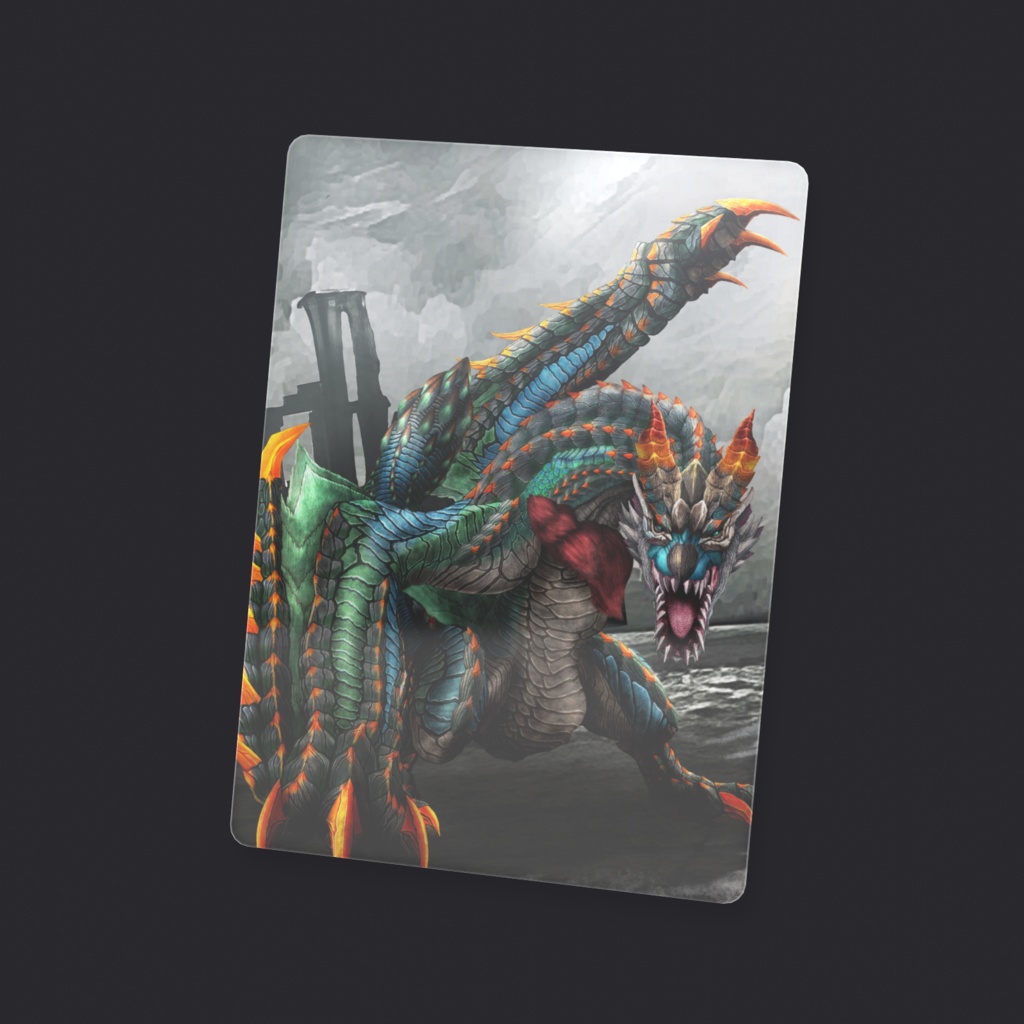 氷狐竜 デュラガウア クリアカード