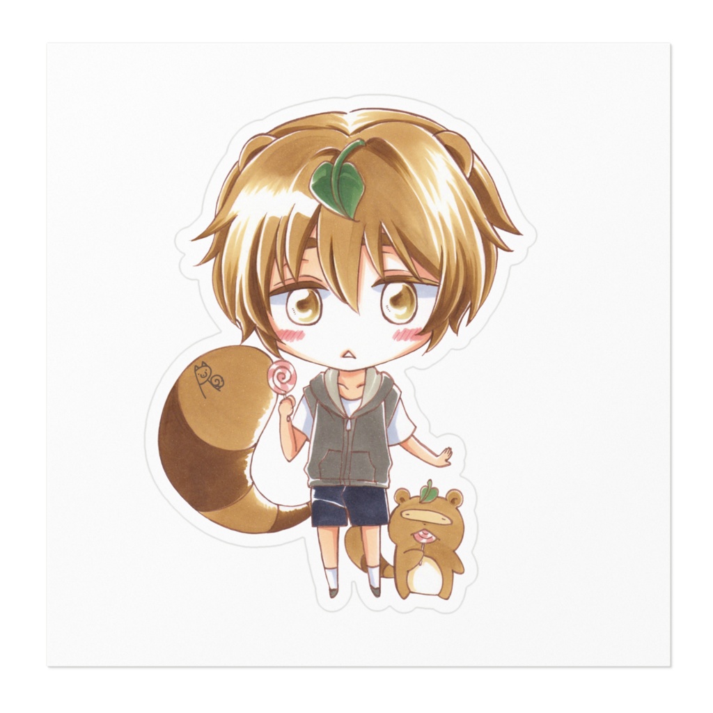 タヌ夫 ステッカー