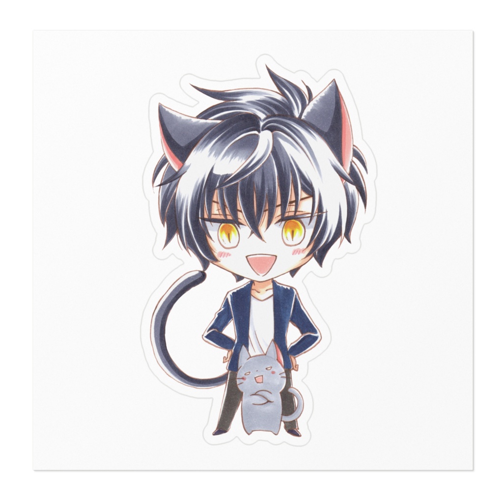 クロさん ステッカー