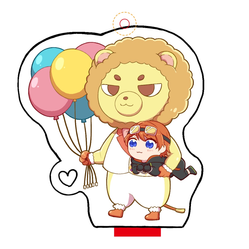 らいおんとがきんちょのアクリルスタンド