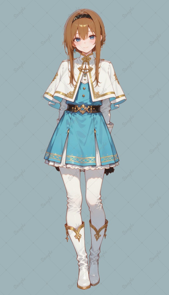 AIイラスト 立ち絵素材017 ヒロイン風の女の子