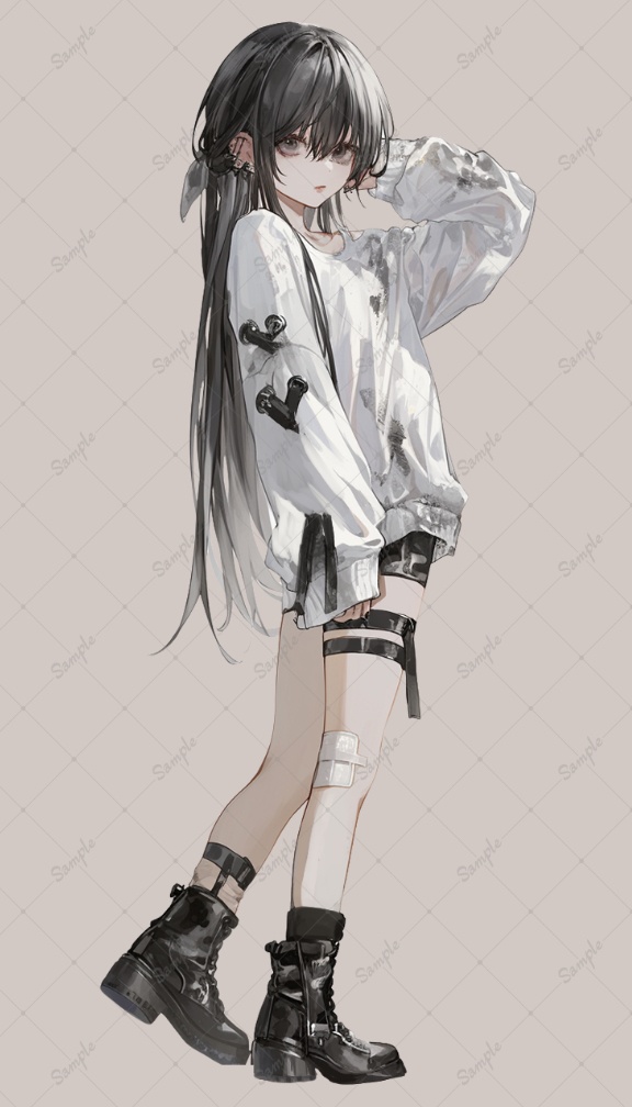 AIイラスト 立ち絵素材029 メンヘラ女子