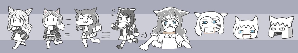 走るふぁらくんマスキングテープ