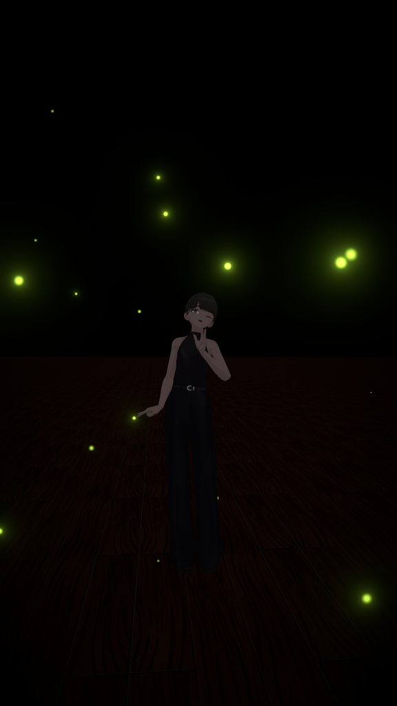【VRChat想定】Firefly Aura|蛍の光が漂うアバター用パーティクルギミック