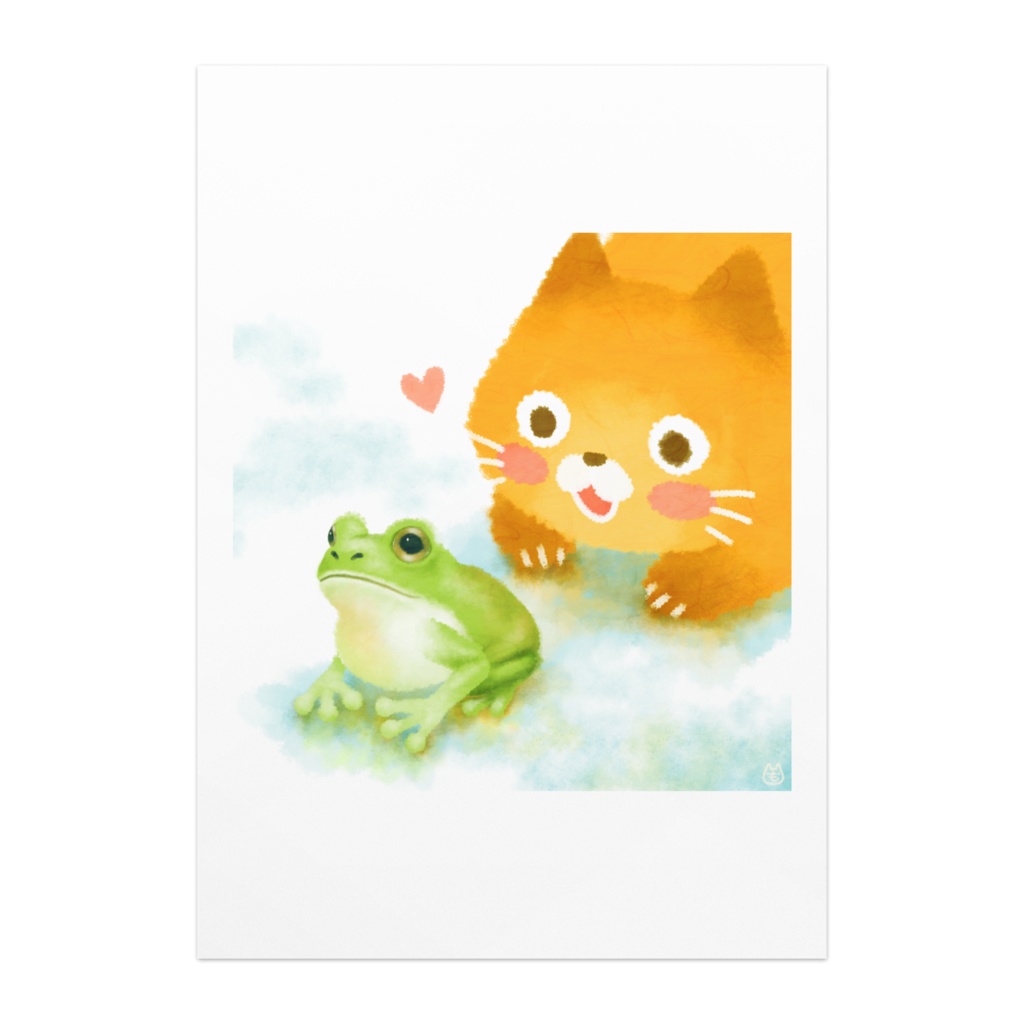 ポスター【にゃんけろ-カエルスキー】