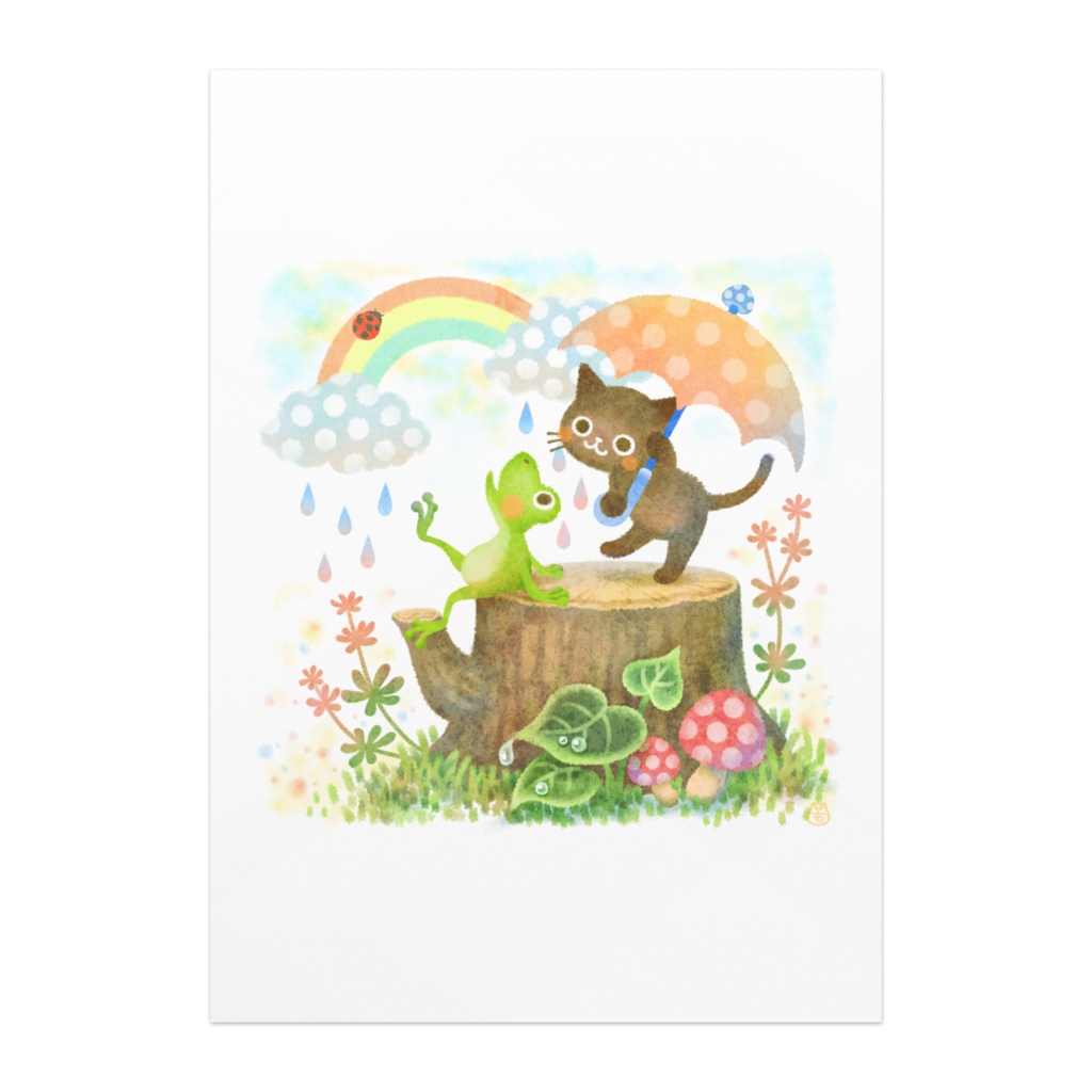 ポスター【にゃんけろ-きりかぶ】