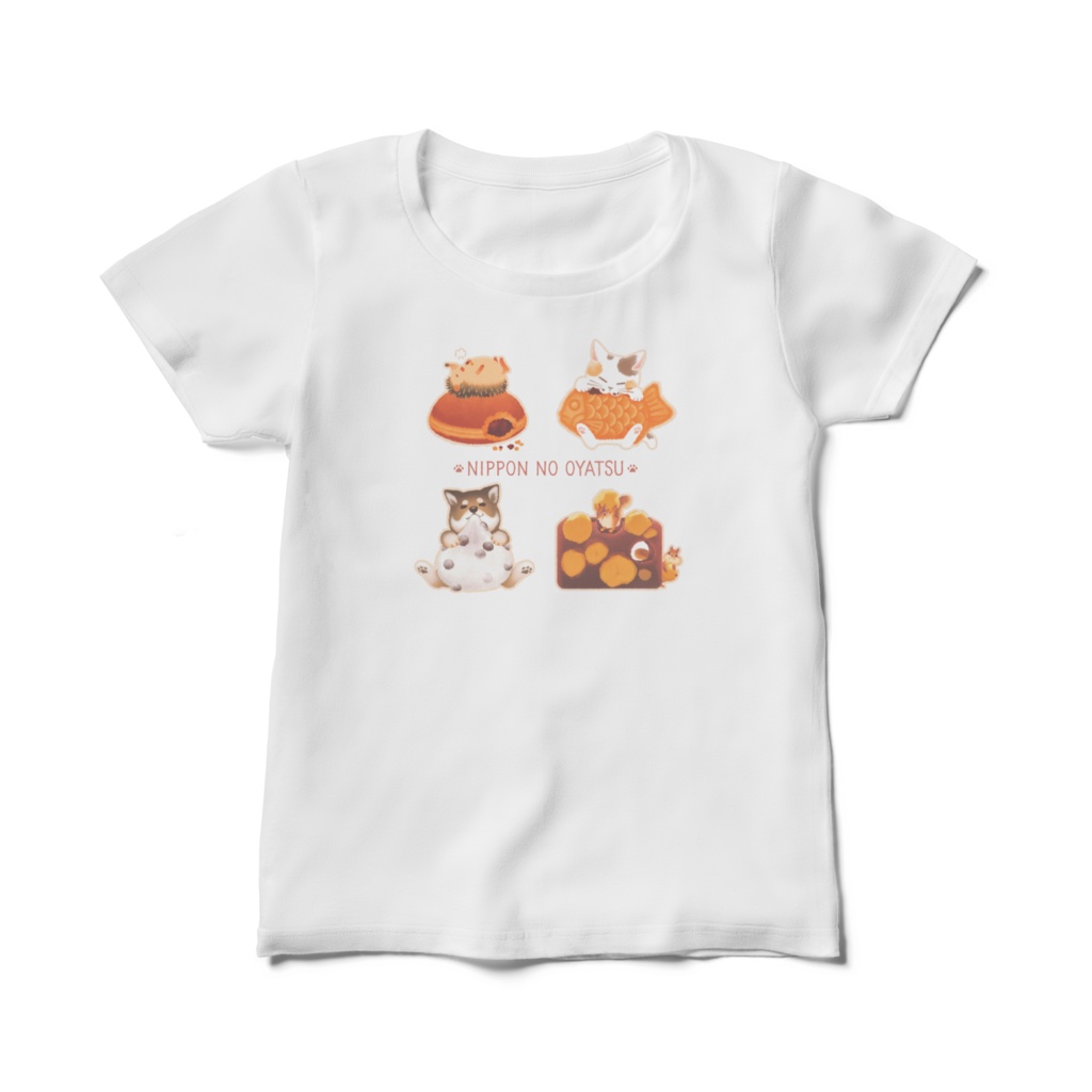 Tシャツ（レディース）【ニッポンのおやつ】