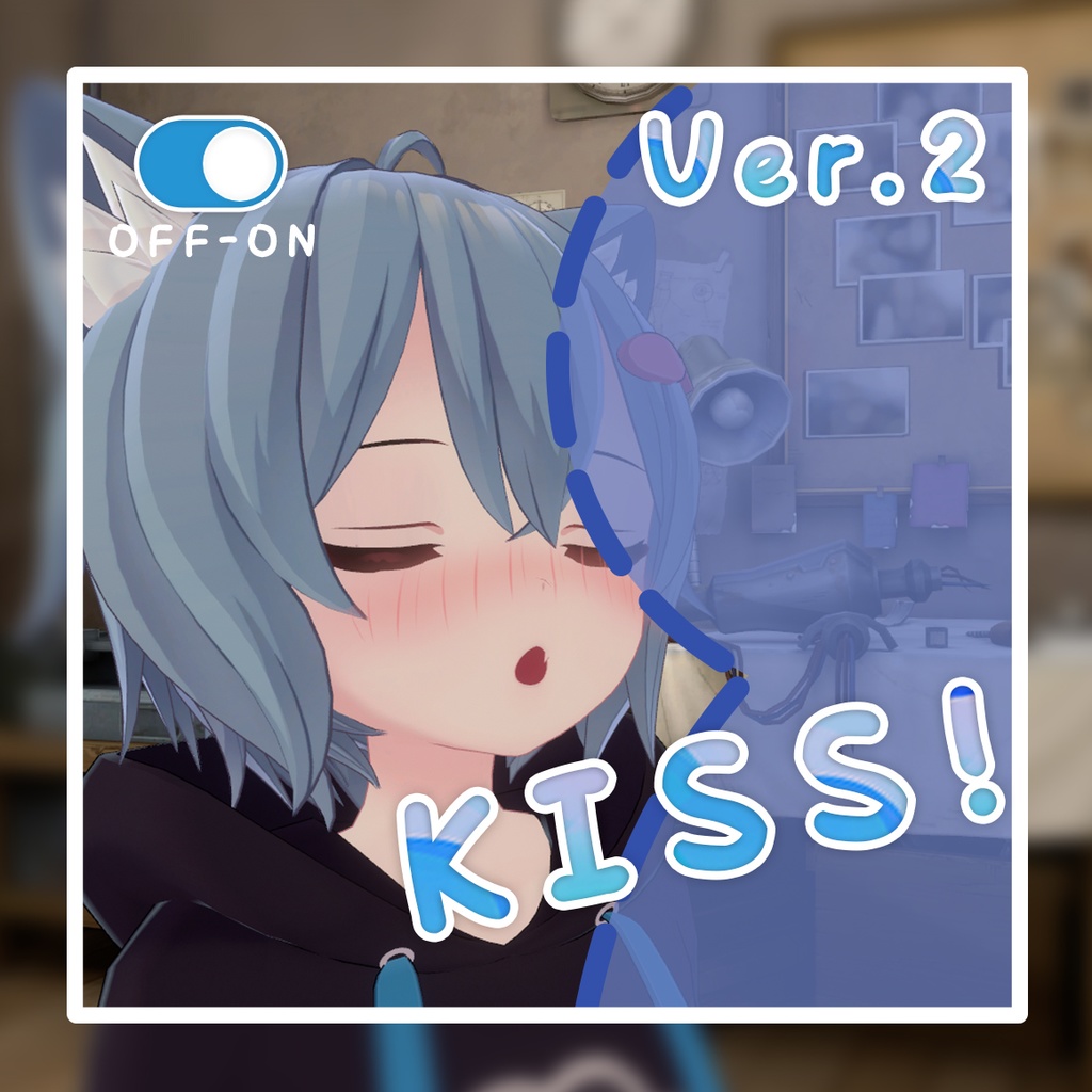 VRChat Kiss Like ver.2 靠近亲吻动画【Sophina/Kikyo/Karin/Rusk/Anon】