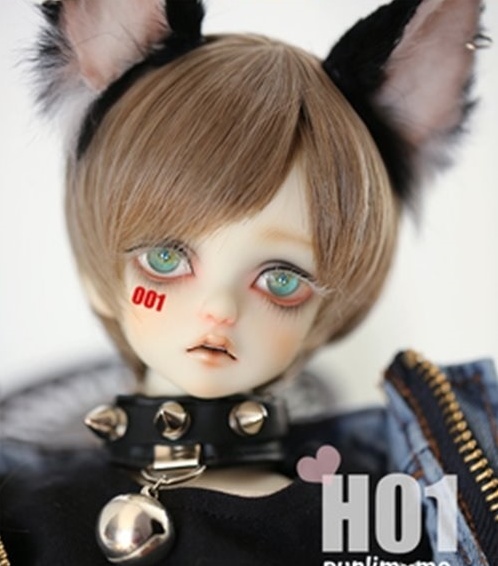 ★SEN★U-3944【P.K】1/3ド－ル用(頭囲21~22.5cm)用ウィッグ（ブラウン）