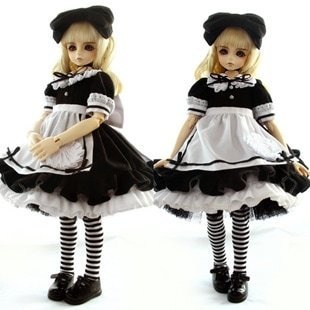 ★SEN★AF1920 【小猫汪】新アリスドレス5点セット(黒)