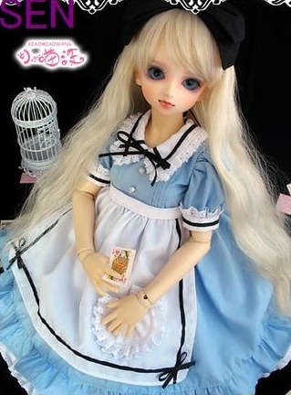 ★SEN★AF0794【小猫汪】新アリスドレス５点セット（SD少女、MSD/MDD,幼SD）