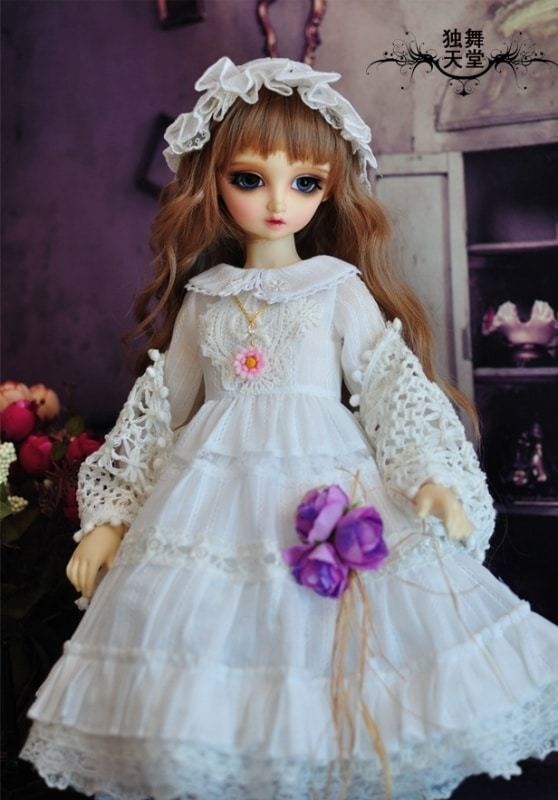 ★SEN★AF1286【独舞天堂】ドレス5点セット（白/MSD）