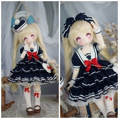 ★SEN★AF10256【独舞天堂】洋服6点セット(帽子セット/MSD/PUYOODOLL)