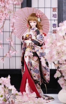 ★SEN★AF7895【L.T】着物-春葉（SDGR女/SD13女/DD）