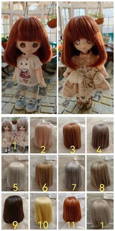 ★SEN★U-8048【sen】オビツ11用ウィッグ（11.5cm）